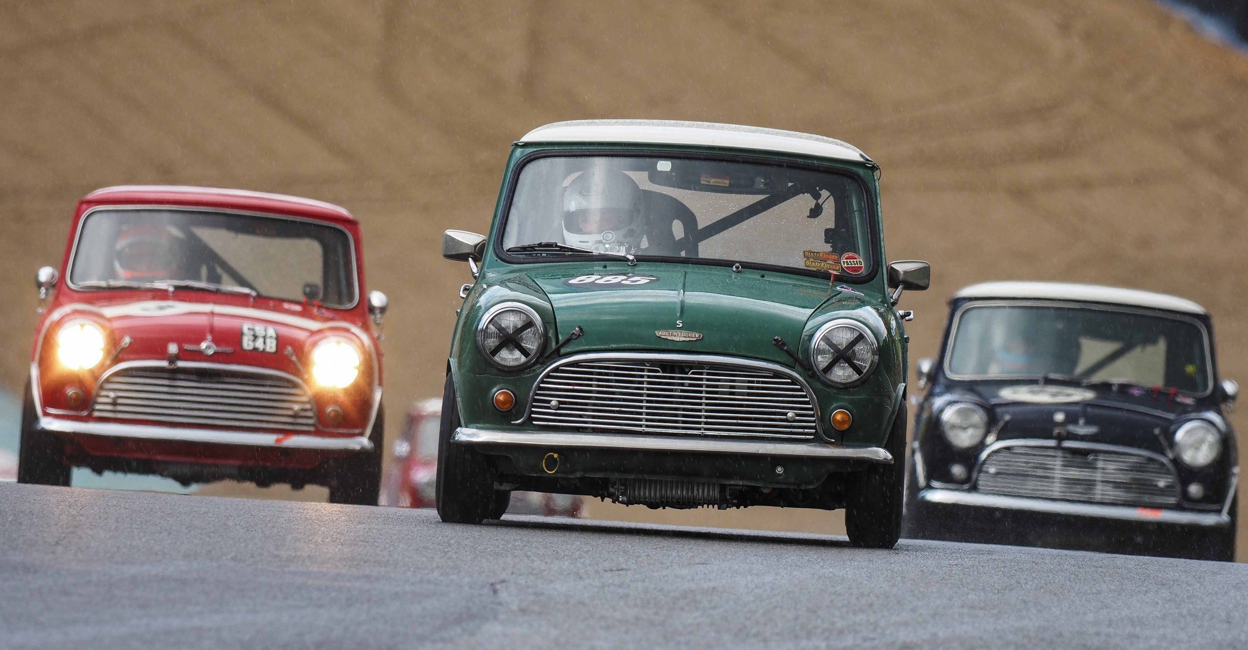 Saloon car racing at the Masters Historic Festival at Brands Hatch