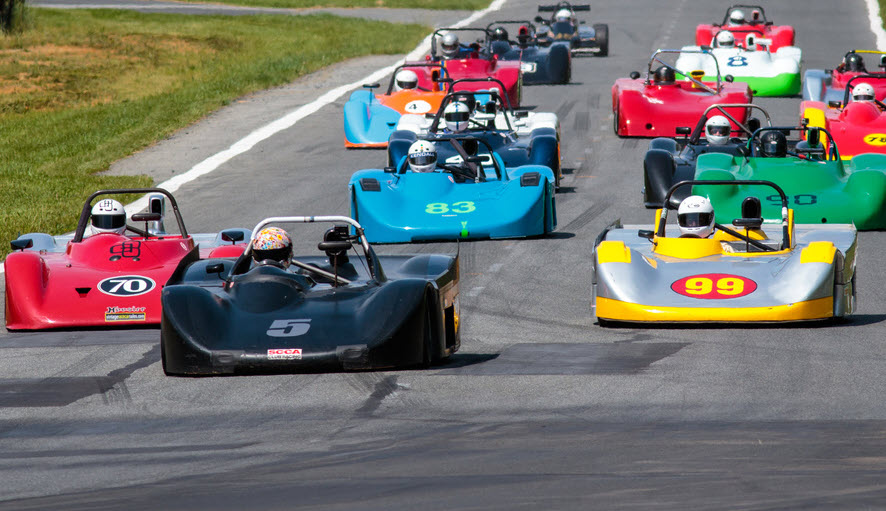 Sports 2000 racers at the Jefferson 500 event at Summit Point Raceway