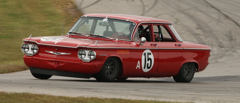 Corvairs will be featured at the SVRA Charlotte Speedtour 