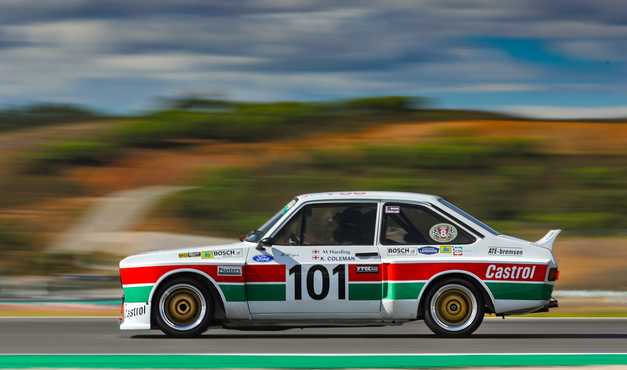 Historic touring car racing at the Algarve Classic Festival