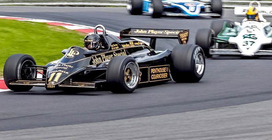 Historic F1 features at the Masters formula One Weekend at Donington Park