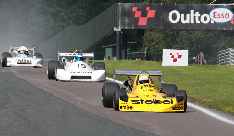 Historic Formula 2 racing at the Oulton Park Gold Cup 