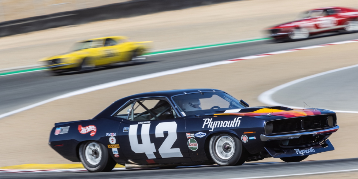 Historic Trans-Am racing at the Monterey Pre-Reunion 