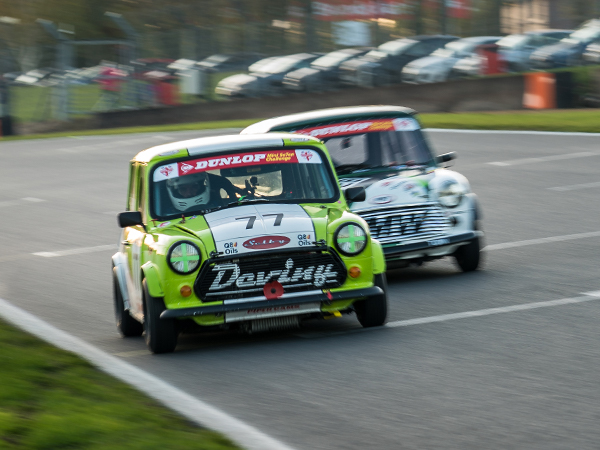Classic saloon car racing features at the BARC Into The Night Weekend event