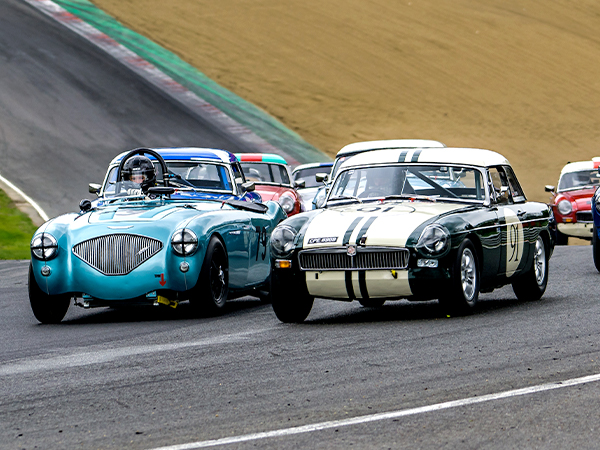 Historic sports cars feature at the Equipe Classic GTS Racing event at Brands Hatch