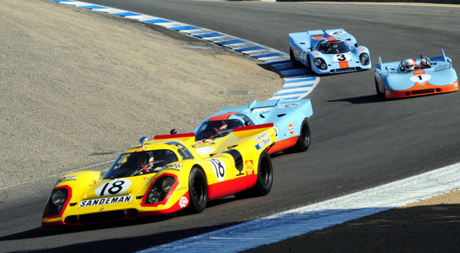 Porsche sports racing cars are celebrated at the Rennsport VII event at Weathertec Raceway Laguna Seca