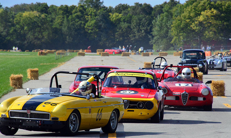 Vintage sports car racing at Put-In-Bay