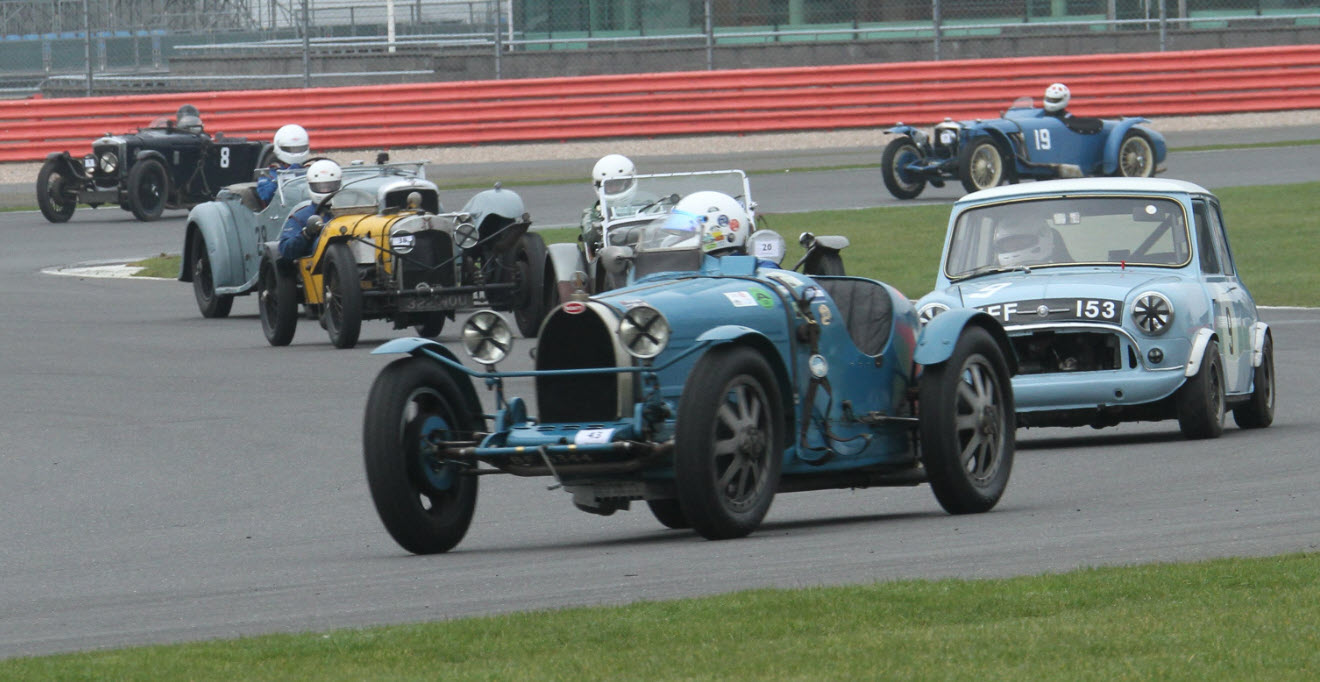 Vintage racing at The Pomeroy Trophy event at Silverstone