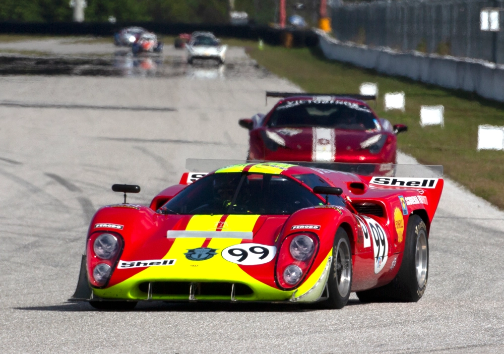 Iconic sports racing cars at the Targa Sixty Six