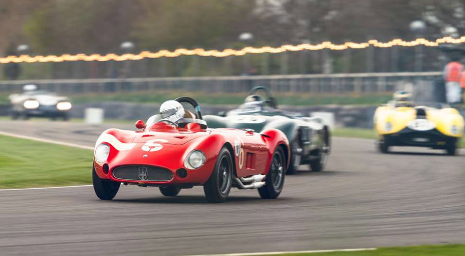 Classic sports car racing at the Goodwood Member's Meeting