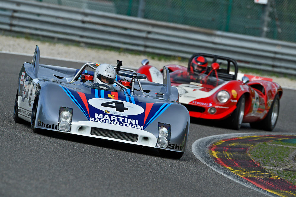 Historic sports prototype racing features at the Spa Classic